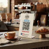 Signe De Table Paiement par code QR Venmo | Scannez pour payer l'