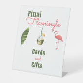 Signe De Table Palm Springs Dernière Flamingle Bachelorette Party (Recto)