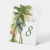 Signe De Table Palm Tree Beach Wedding Table (Recto)