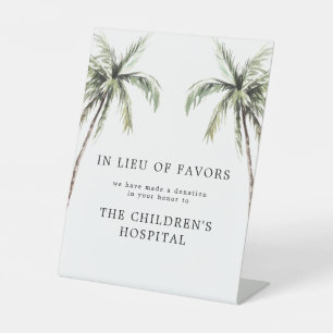 Signe De Table Palm Tree Tropical   En remplacement de faveurs