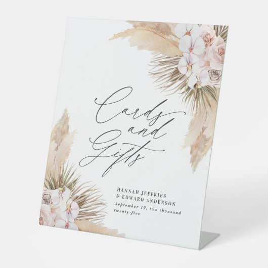 Signe De Table Pampas botanique séché pampas botanique naturel pa (Recto)