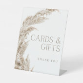 Signe De Table Pampas Cartes et cadeaux Boho Grass (Recto)