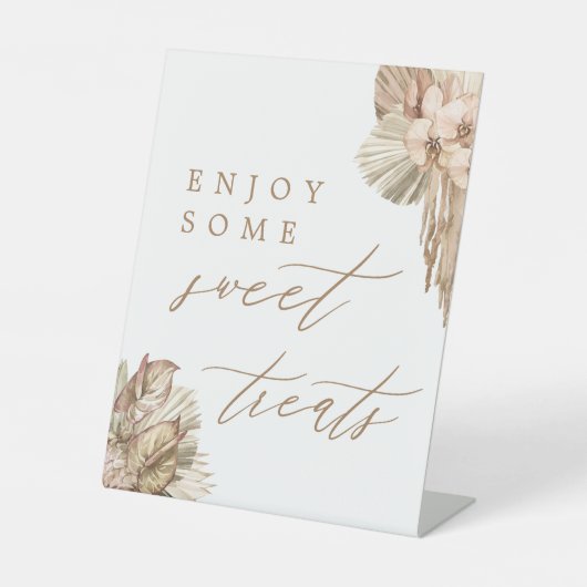 Signe De Table Pampas Grass Boho Baby shower Faveurs (Recto)