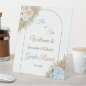 Signe De Table Pampas Grass Boho Genre Reveillez Bienvenue (In SItu)