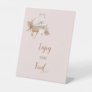 Signe De Table Pampas Rose Grass Oh Baby Food