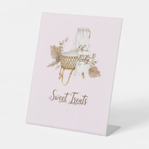 Signe De Table Pampas rose Grass Sweet Traitements Signé II