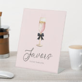 Signe De Table Pancarte de cadeaux de mariage rose champagne (In SItu)