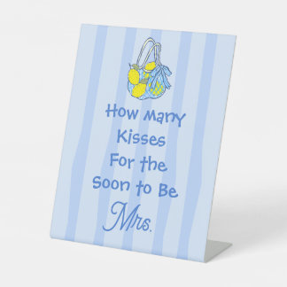 Signe De Table Pancarte de citron pour baiser de Hershey pour la