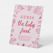 Signe De Table Pancarte de devinette de nourriture pour bébé à la (Recto)