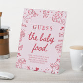 Signe De Table Pancarte de devinette de nourriture pour bébé à la (In SItu)