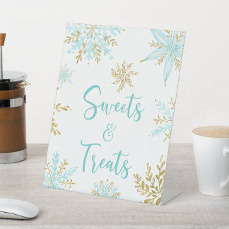 Signe De Table Pancarte de doucesurs et friandises pour Baby Show