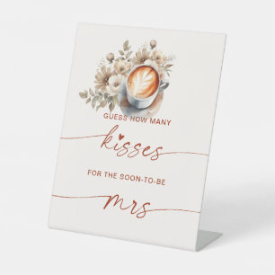 Signe De Table Pancarte de jeu de café pour la douche de mariée C