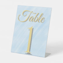 Pancarte de numéro de table de mariage