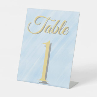 Signe De Table Pancarte de numéro de table de mariage