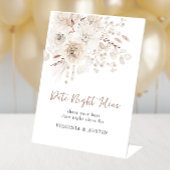 Signe De Table Pancarte de piédestal pour soirée de perles