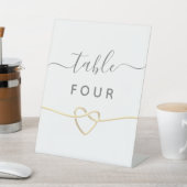 Signe De Table Pancarte de socle de numéro de table de mariage (In SItu)
