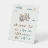 Signe De Table Pancarte de socle pour voyageuse pour Baby Shower  (Recto)