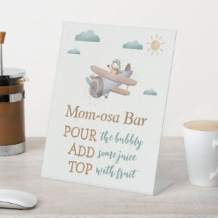 Signe De Table Pancarte de socle pour voyageuse pour Baby Shower
