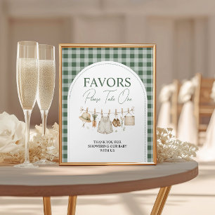 Signe De Table Pancarte de table en vichy vert pour cadeaux locau