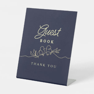 Signe De Table Pancarte de table Livre d'or
