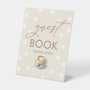 Signe De Table Pancarte de table pour Baby Shower Garçon Livre d'