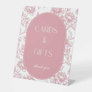 Signe De Table Pancarte de table pour cartes et cadeaux en style