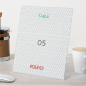 Signe De Table Pancarte de table | Réservé | Sur mesure | Événeme (In SItu)