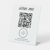 Signe De Table Pancarte de tente de table d'affaires de code QR d (Recto)