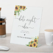 Signe De Table Pancarte idée de soirée au coucher de soleil (In SItu)
