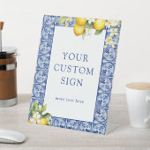 Signe De Table Pancarte personnalisée Main Squeeze Lemons (In SItu)