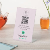 Signe De Table Pancarte QR Code de lien de critique Tripadvisor s (In SItu)