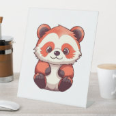 Signe De Table Panda rouge mignonne (In SItu)