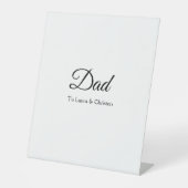 Signe De Table Papa daddy ajoute nom texte cadeaux fête des pères (Recto)