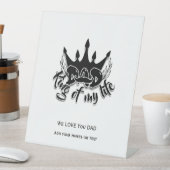 Signe De Table Papa King de ma Fête des pères de vie (In SItu)