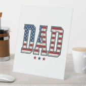 Signe De Table Papa patriote Drapeau américain Design vectoriel v (In SItu)