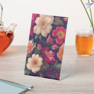 Signe De Table Papier peint à motifs floraux