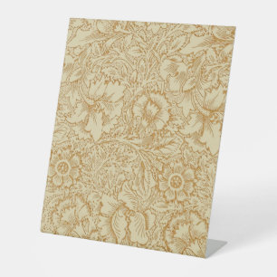 Signe De Table Papier peint floral Poppy de William Morris