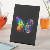 Signe De Table Papillon arc-en-ciel (In SItu)