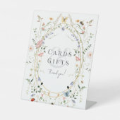 Signe De Table Papillon fleur sauvage Bee Baby shower Cartes et c (Recto)