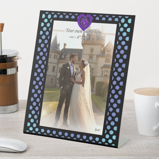 Signe De Table Parapluie violet & coeurs .7 (In SItu)