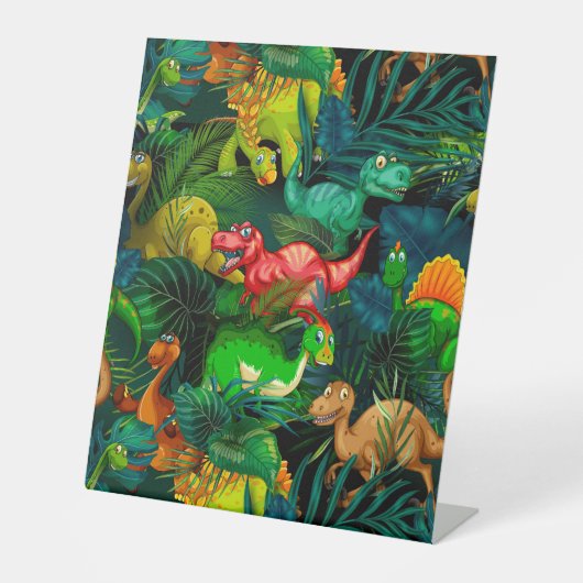 Signe De Table Parc Dinosaur (Recto)