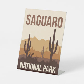 Signe De Table Parc national du Saguaro Art de voyage minimal