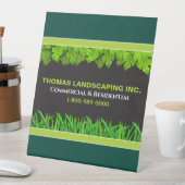 Signe De Table Parcours d'entretien de pelouse pour votre camion  (In SItu)