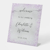 Signe De Table Parfum violet mariage bienvenue (Recto)