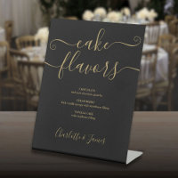 Parfums de gâteau de signature de script noir et o
