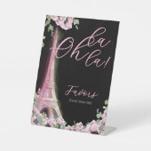 Signe De Table Parisian Oh La La Bridal Shower (Recto)