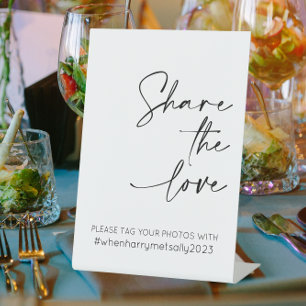 Signe De Table Partagez Le Hashtag Love Mariage