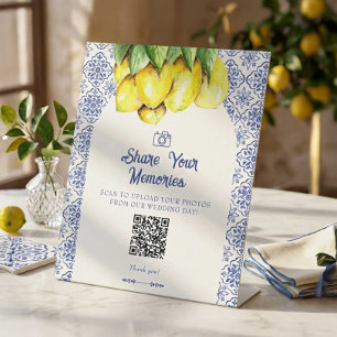 Signe De Table Partagez vos souvenirs de mariage avec un QR code