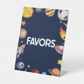 Signe De Table Partie Galaxie de l'espace extra-atmosphérique pou (Recto)