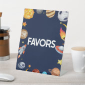 Signe De Table Partie Galaxie de l'espace extra-atmosphérique pou (In SItu)